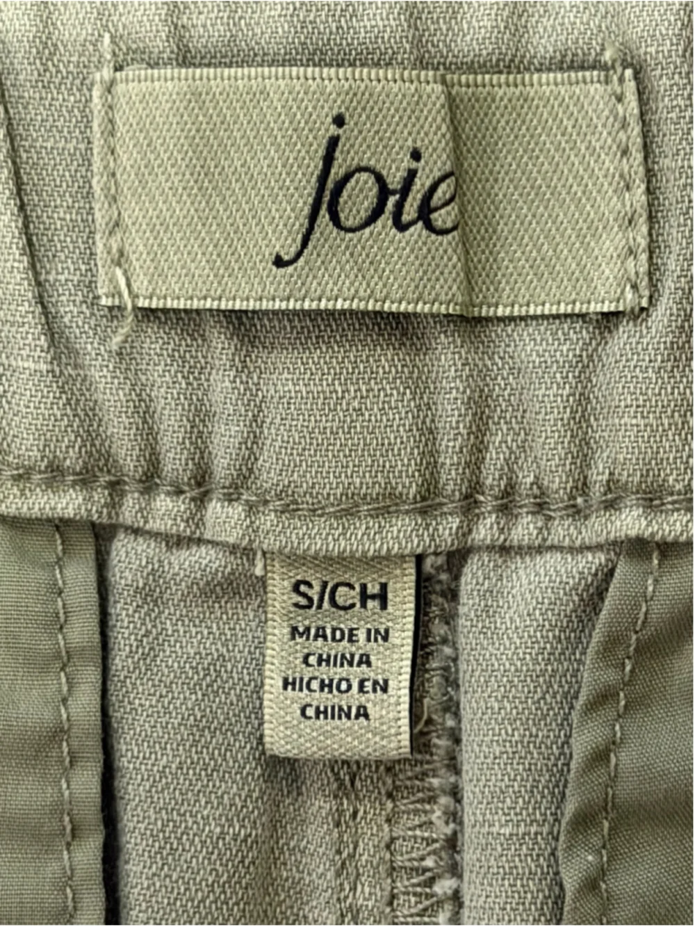 Women's Joie High Waist Shorts Size S Cotton Linen Green